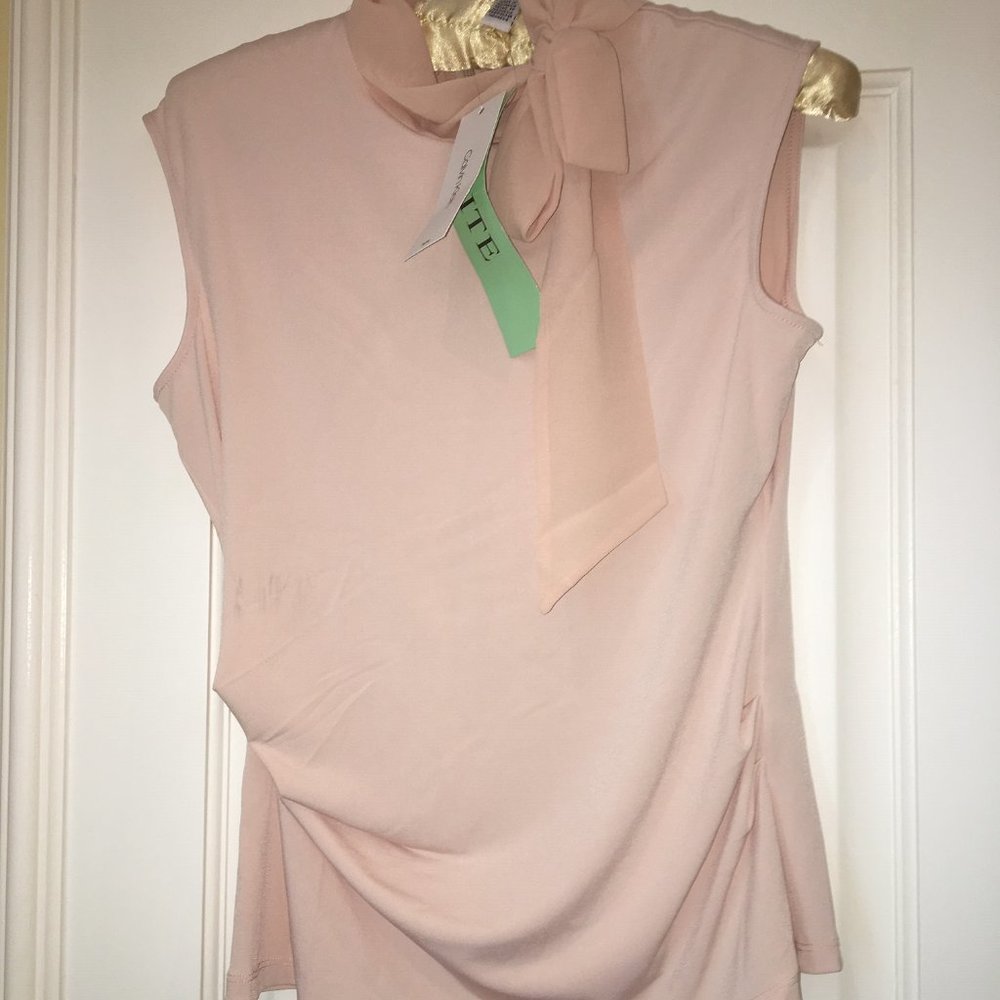 NWT - Calvin Klein Pale Pink Top